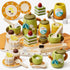 Wooden Tea Sets for Toddlers 3-5, Pretend Play Tea Party Set for
