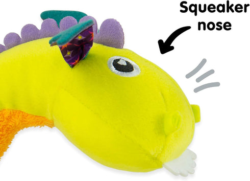 Lamaze Clip On Car Seat and Stroller Toy - Flip Flap Dragon, Sensory Toys for Babies, Travel Toys