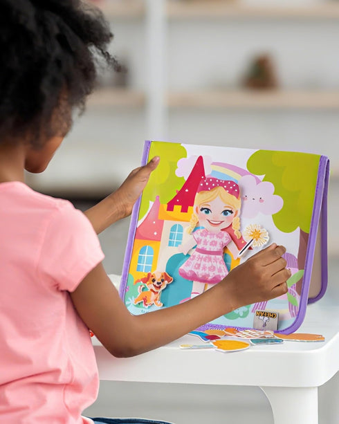 Set,Pretend 3+ CHEFAN Felt Dress-Up Dolls Play Dress Up Game with Felt Board, Outfit and Accessory Pieces,Perfect