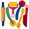 READY 2 LEARN Dough Tools Set of 6 - Playdough Tool Set for Toddler Crafts, Roll, Cut, Mold, and Flatten