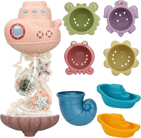 LZZAPJ Bath Toys for Toddlers Age 2-4, Bathtub Water Toys for Kids