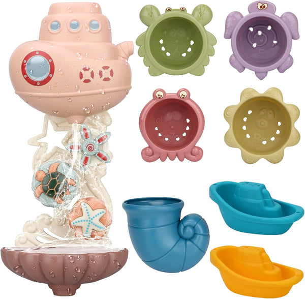 LZZAPJ Bath Toys for Toddlers Age 2-4, Bathtub Water Toys for Kids