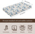 KuphiL10C Mattress-28x52 Watercolor Ocean Whales Sea Turtle Starfish Seashells Pattern Baby Sheets for Crib, Unisex Sea