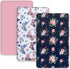 AMROSE 3 Pack Heavenly Soft Mini Crib Sheets, Microfiber Pack N Play Sheets