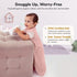 1.0 2-Pack, 0-6 Baby Sleep Sack TOG, Organic Cotton Baby Wearable Blanket with Two-Way Zipper, Swaddle Transition Baby
