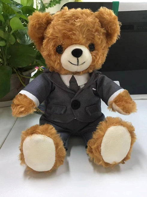 8 Inch Plush Bear - Teddy Bear in Dressing Suit for Birthday