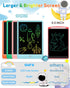 10 Inch 3-8 FLUESTON LCD Writing Tablet, Doodle Board Toys Gifts for Year Old Girls Boys, Colorful Electronic Drawing