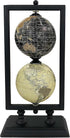 Set 2 4'' Rely+ of World Globe Sturdy Metal Stand (NOT PLASTIC!) - Rotating Desktop Globes For Geographic Home Desk