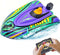 Remote Control Boat for Kids with Inflatable Bumper Rechargeable Battery USB Charge