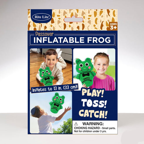 Rite Lite Inflatable Hoppy Frog for Passover, Fun Educational Toys for Seder & Passover Gifts
