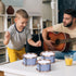 Set 5 M SANMERSEN Kids Jazz Drum - Drums with Stool - Rock Jazz Drum Kit - Musical Enlightenment Educational Toys Gift