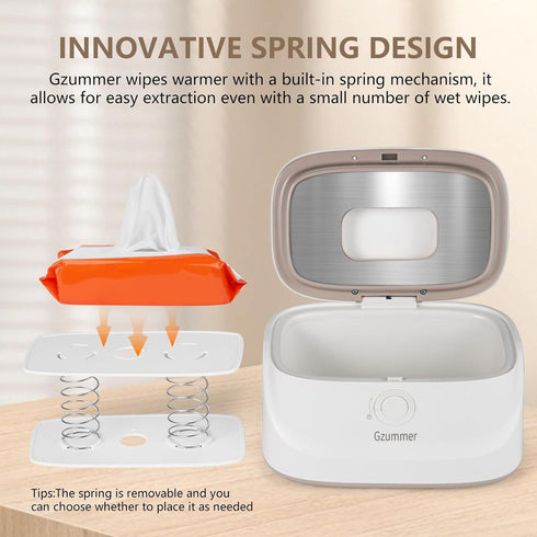 Gzummer 3 Baby Wipe Warmer, Wipe Warmer and Baby Wet Wipes Dispenser, Temperature Control Large Capacity Wipes Warmer
