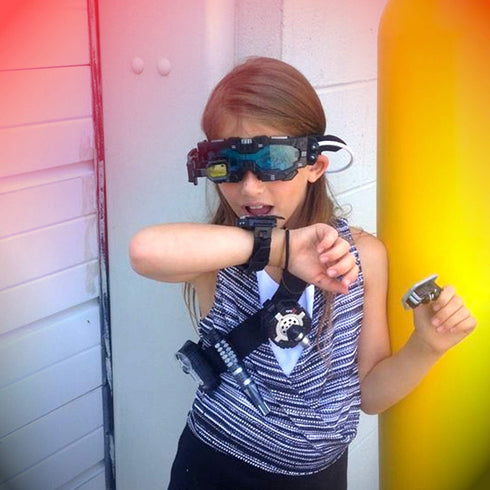 SpyX Night Mission Goggles - Spy Kids Toy with LED Light Beams, Adjustable Spy Lens for Junior Agents