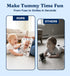 Tummy 12x12 012 Premium Tactile Baby Mirror Toy for Time & Play, Double-Sided High-Contrast Sensory, Supports Crawling