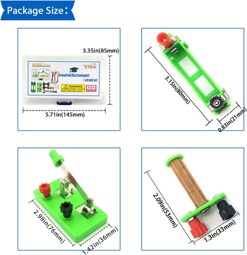 EUDAX DIY Physics Experiment Model Kit, Electromagnetic Materials for School Lab Science Projects