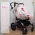 Rquite All-in-1 Baby Car Seat Cover, Stretchy Soft Infant Car Seat Canopy, Multi-use Baby Carrier Cover, Stroller Sun
