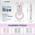 avelai 3-6 0-12 Bunny Baby Teether - Teething Toys for Babies Months Teething Relief, Silicone Baby Teether Toys BPA