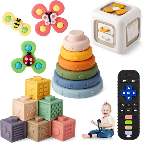 VoMii Baby Toys 6-12-18 Months, Montessori Toys for Babies Newborn Teether Sorting