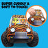 ArtCreativity Safari Plush Monster Truck, 8 Inch Soft Car Toy for Toddlers, Great Gift Idea