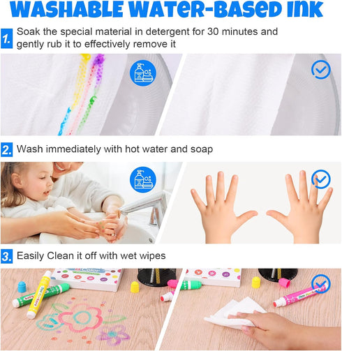 80 8 Crafts10 FUMILE Pcs Dot Markers Bulk, Colors Bingo Daubers Bulk for Toddlers,Washable Bingo Markers,Bingo