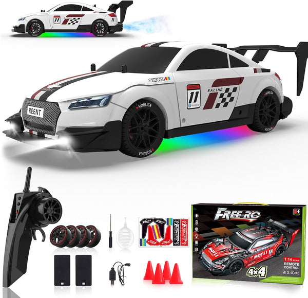 RC Drift Car 1/16 Scale 2.4Ghz 4WD Remote Control Car With Spray