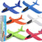 BooTaa 6 Pack Airplane Toys, 17.5" Large Throwing Foam Plane, 2 Flight Mode Gliders, Birthday Gifts for Kids 3-12