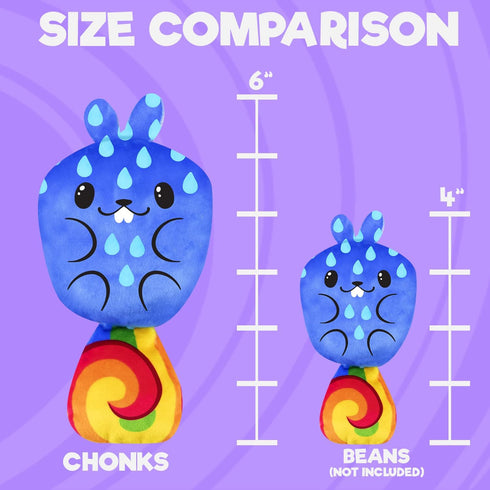Dogs vs Squirls - Chewy - Chonk - 6" Amazon Exclusive Super-Soft & Bean-Filled Plushies! Collect These as Stocking Stuffers, Fidget Toys, or Sensory Toys - Great for Kids, Boys, & Girls!