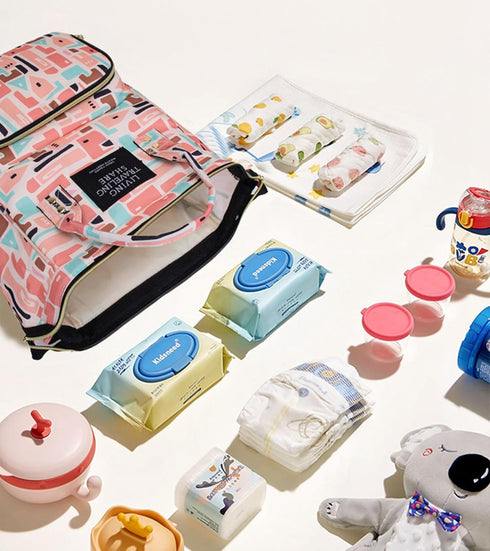 Ybberik Backpack Diaper Bag with Insulated Pockets, Stroller Straps, Large Baby Diaper Bag, Water Resistant Baby Bags