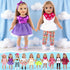 10 Sets 18 Inch 18 inch 18 Inch ebuddy Doll Clothes and Accessories - Fashion Outfits Fit for Dolls Doll
