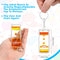 Dynamic Liquid Timers Key Chain Set, Colorful Motion Bubbler Timekeeper Keychains, Liquid Hourglass