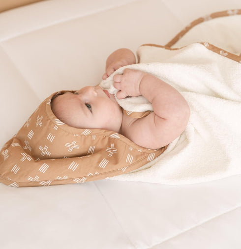 100% 30" 30", Crane Copper Dash Hooded Baby Towel - Cotton Terry Cloth, x Beach & Pool Towel