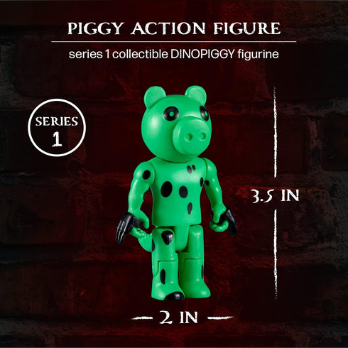 PIGGY Dinopiggy Articulated Buildable Action Figure Toy - Series 1 Collectible Action Figure