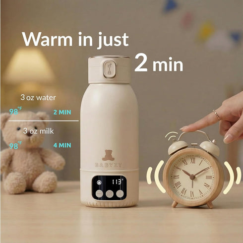 17oz Portable Bottle Warmer Baby Bottle Warmer for Breast Milk & Formula, Fast Heating with Smart Temperature Control