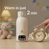 17oz Portable Bottle Warmer Baby Bottle Warmer for Breast Milk & Formula, Fast Heating with Smart Temperature Control