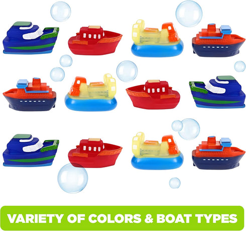 12 Pack Color Changing Boat Bath Squirters - of Fun Bath Toys