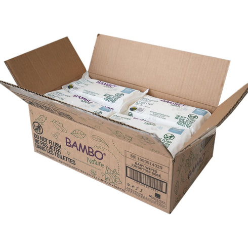 64 Count Bambo Nature USDA Certified Biobased Baby Wipes