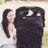 Diono Buggy Buddy Universal Stroller Organizer, Black, with Cup Holders and Zippered Pockets