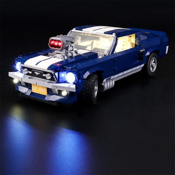 LIGHTAILING Light Set for Creator Expert Ford Mustang Building Blocks Model - LED Kit Compatible with Lego 10265