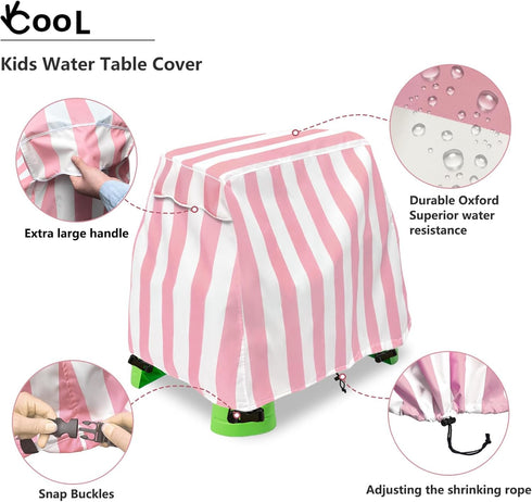 Kids Water Table Cover for Step 2 - Outdoor Water Table Toys Cover for Toddlers 1-3, Cute Colors and Patterns