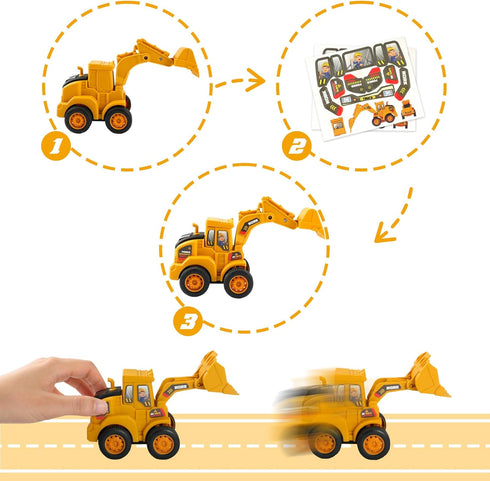 MYDOVA 7 2lbs 3+ Sand Construction Kit - Play Sand Art Kit with Construction Truck, Magic Sand, Castle Molds, Crane
