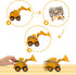 MYDOVA 7 2lbs 3+ Sand Construction Kit - Play Sand Art Kit with Construction Truck, Magic Sand, Castle Molds, Crane