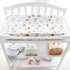 LifeTree Muslin Swaddle Blankets and Changing Pad Covers Fitted, Mushroom Pattern, Super Soft Viscose from Bamboo