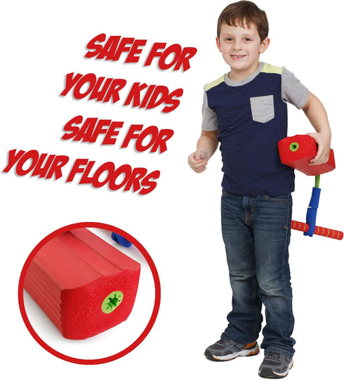 New Bounce Pogo Stick for Toddlers - Foam Jumper for Ages 3-8, Outdoor Jumping Toys Birthday Gift for Kids