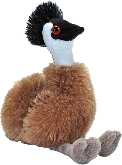 Wild Republic Pocketkins Eco Emu, Stuffed Animal, 5 Inches, Plush Toy, Made from Recycled Materials, Eco Friendly