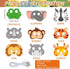 36Sets Animal Coloring Mask Jungle Animal Crafts for Kids Color Your Own Paper Mask Easy DIY Wild Lion Masquerade