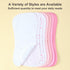 8-Pack 4-Layer Waterproof Baby Burp Cloths - Super Absorbent Fabric, Extra Soft Plush Spit Up Rags for Newborns