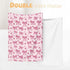 30x40 Inch Baby Blanket Pink Bow Pattern Cherry for Boy Girl Newborn Toddler Infant Nursery Throw Blankets Double Layer