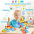 Generic 18pcs Set, Playset Magnetic Train Track Educational Building Toy with Colorful Multi-Level Railway System