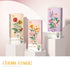 MEIEST Set,Creative (1658) Mini Building Blocks Flower Bouquet Plant Model DIY Artificial Flowers Botanical Collection