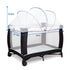 2-Way Beberoad Love Portable Playard Cover Breathable Mosquito Net with Zipper for Travel Cribs & Playpens (White)